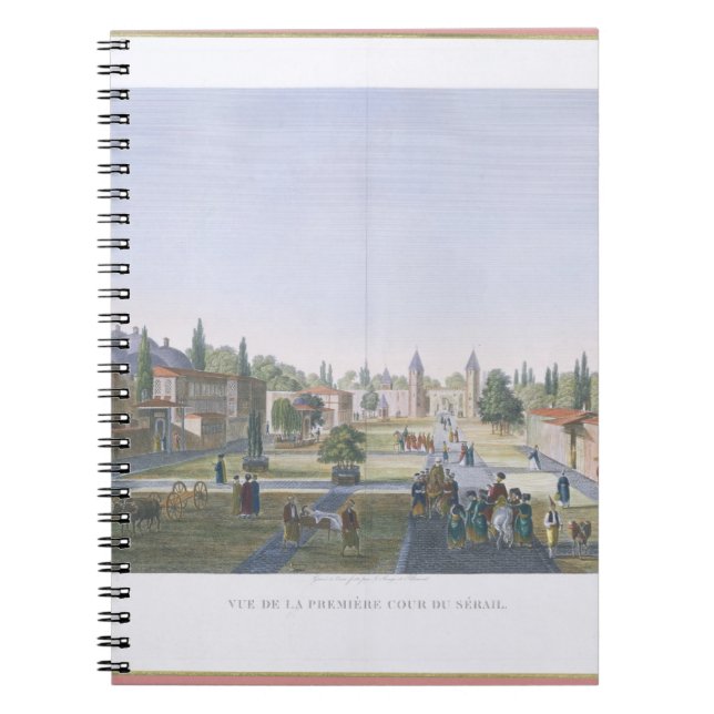 View of the Outer Courtyard of the Seraglio, Topka Notebook (Front)