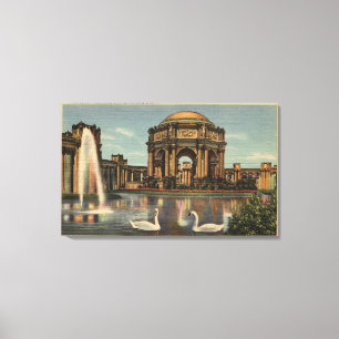 View of the Palace of Fine Arts Canvas Print