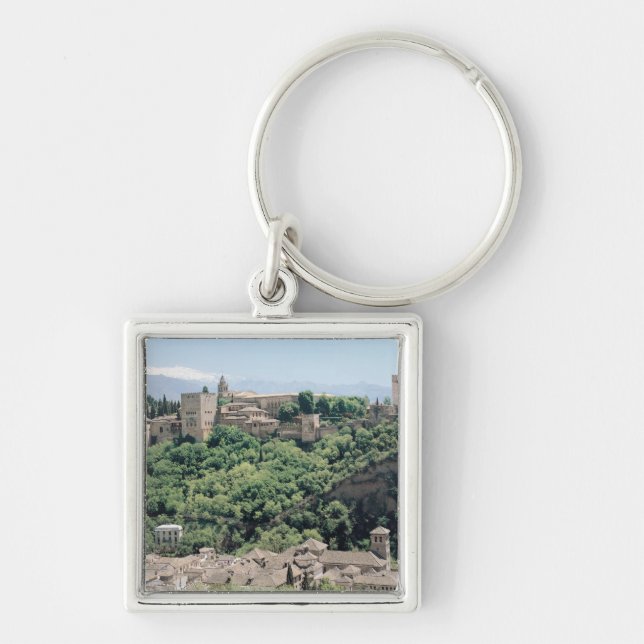 View of the Palace of the Alhambra Key Ring (Front)