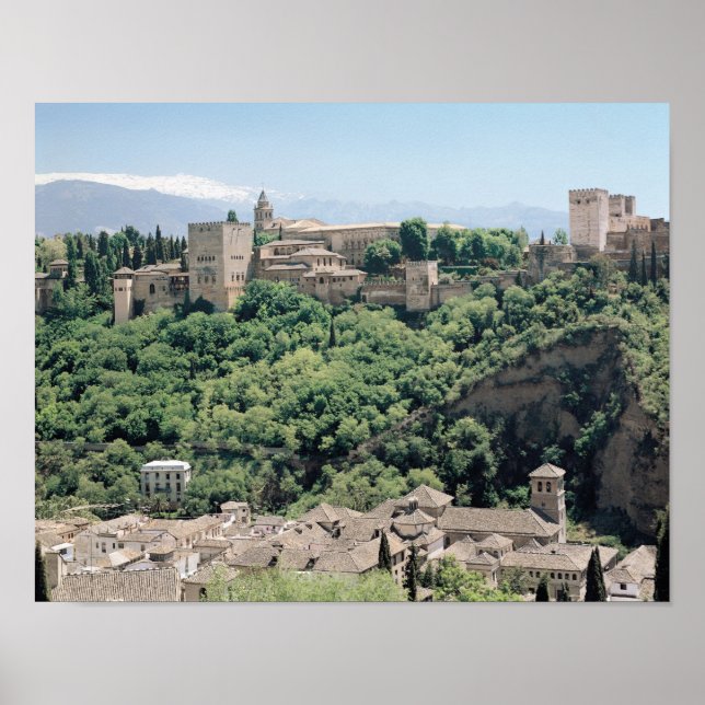 View of the Palace of the Alhambra Poster (Front)