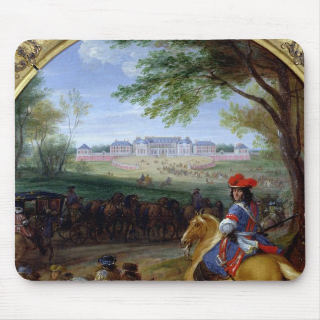 View of the Palace of Versailles in 1669 Mouse Mat (Front)