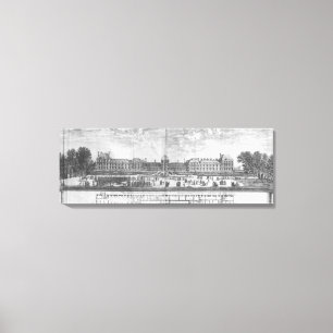 View of the Palais des Tuileries from gardens Canvas Print