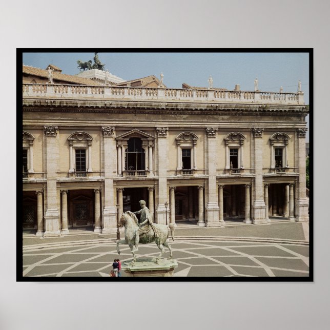 View of the Palazzo Nuovo Poster (Front)