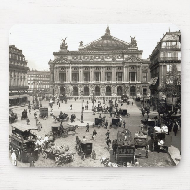 View of the Paris Opera House, 1890-99 Mouse Mat (Front)