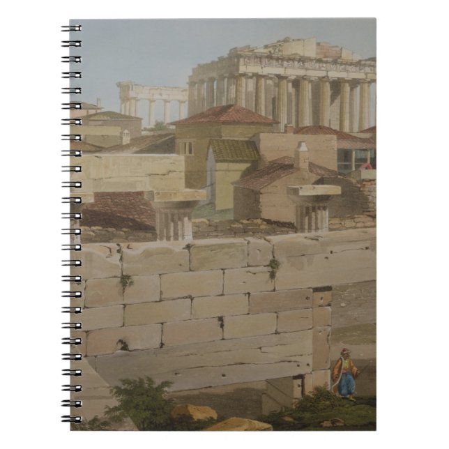 View of the Parthenon from the Propylaea, plate 7 Notebook (Front)