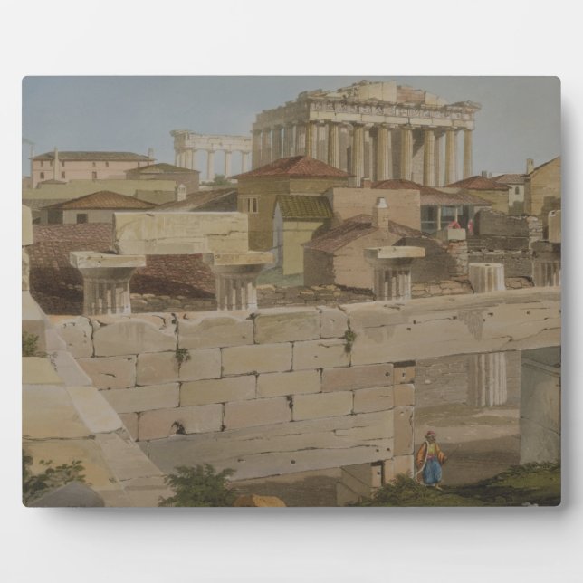 View of the Parthenon from the Propylaea, plate 7 Plaque (Front)