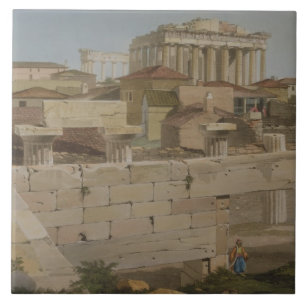 View of the Parthenon from the Propylaea, plate 7 Tile