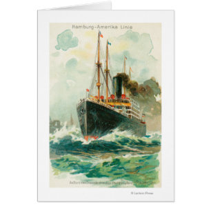 View of the Patricia at Sea, Hamburg-America