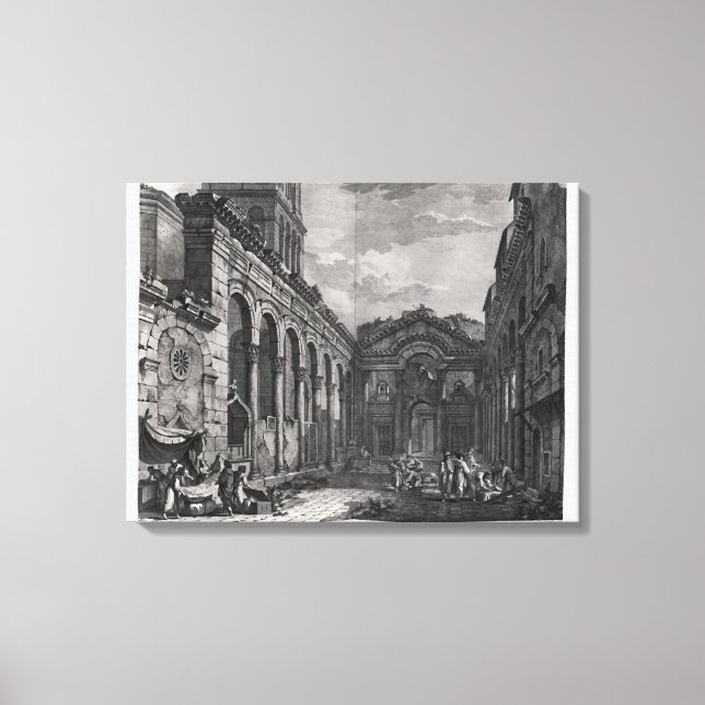 View of the peristyle of the palace of canvas print (Front)