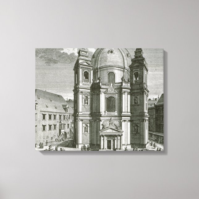 View of the Peterskirche Canvas Print (Front)