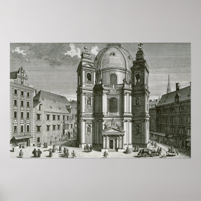 View of the Peterskirche Poster (Front)