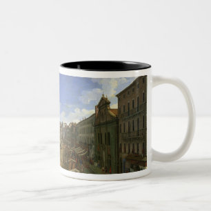 View of the Piazza Navona, Rome Two-Tone Coffee Mug