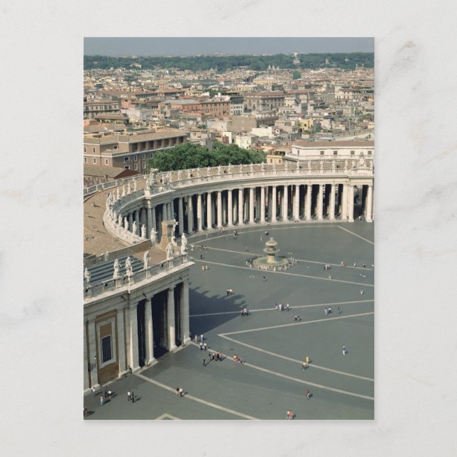 View of the piazza postcard (Front)