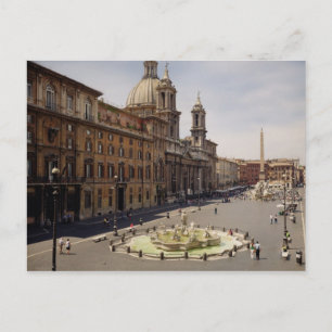 View of the piazza postcard