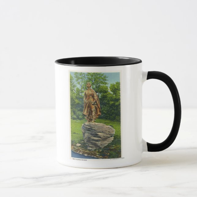 View of the Pilgrim Maiden Statue Mug (Right)