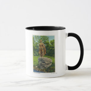 View of the Pilgrim Maiden Statue Mug