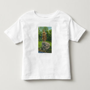 View of the Pilgrim Maiden Statue Toddler T-Shirt