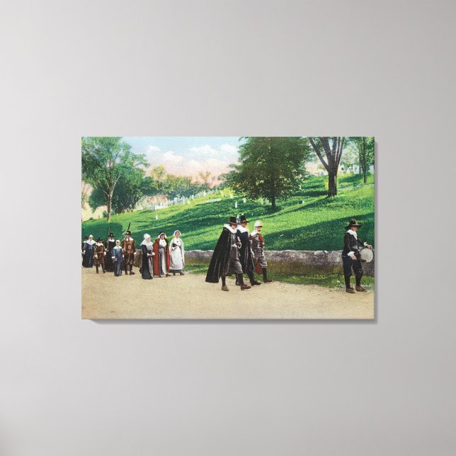 View of the Pilgrim Procession Canvas Print (Front)
