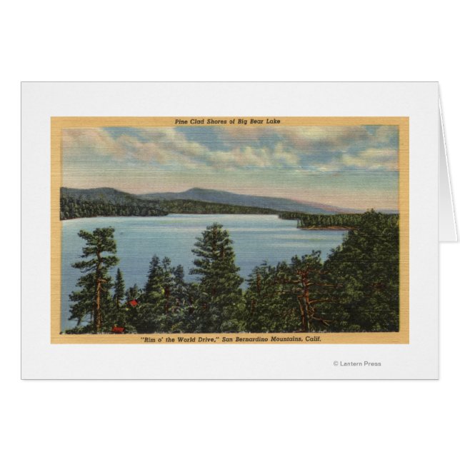 View of the Pine Clad Shores of Lake (Front Horizontal)