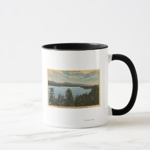 View of the Pine Clad Shores of Lake Mug