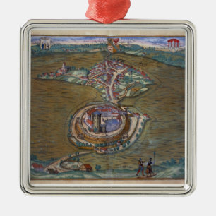 View of the Place de Louis le Grand, with one of t Metal Tree Decoration