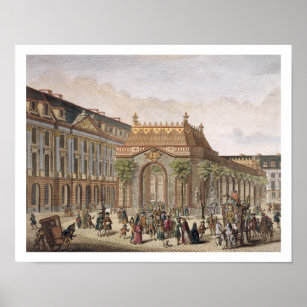 View of the Place de Louis le Grand, with one of t Poster