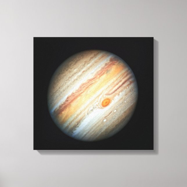 View of the Planet Jupiter (Hubble Telescope) Canvas Print (Front)
