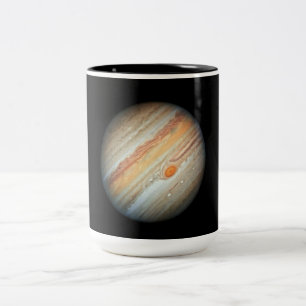 View of the Planet Jupiter (Hubble Telescope) Two-Tone Coffee Mug