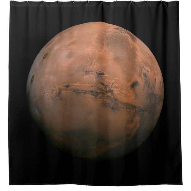 View of the Planet Mars (Martian Landscape) (NASA) Shower Curtain (Front)