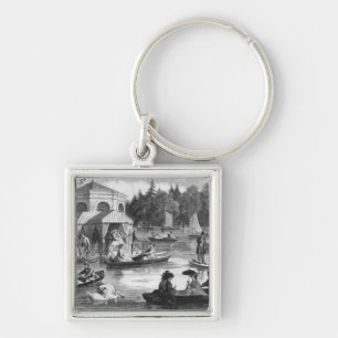 View of the pond of the Court at Fontainebleau Key Ring