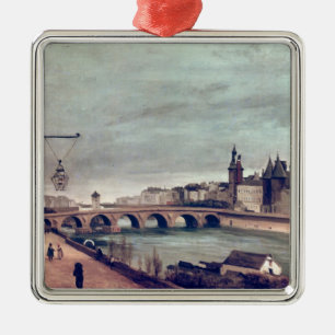 View of the Pont au Change from Quai de Metal Tree Decoration