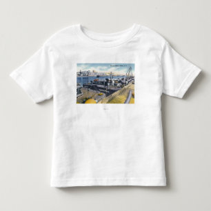 View of the Port of Albany, SS Iroquois in Toddler T-Shirt
