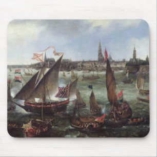 View of the Port of Antwerp Mouse Mat