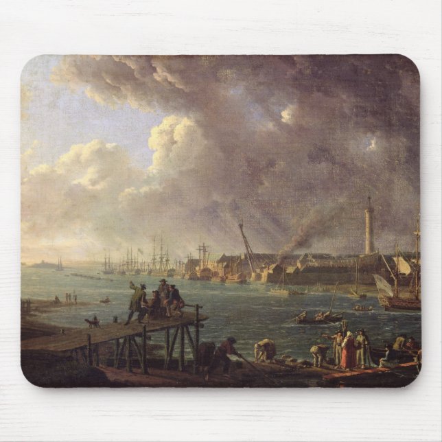 View of the Port of Lorient Mouse Mat (Front)