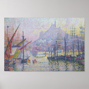 View of the Port of Marseilles by Paul Signac Poster