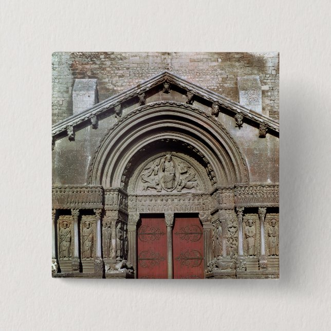 View of the portal 15 cm square badge (Front)