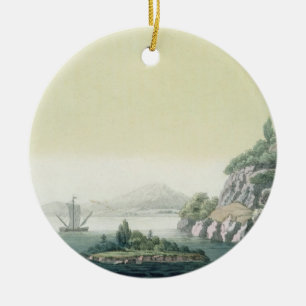 View of the Potomac river near Mount Vernon (colou Ceramic Tree Decoration