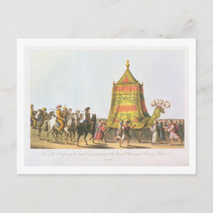 View of the Procession of the Sacred Camel prepara Postcard
