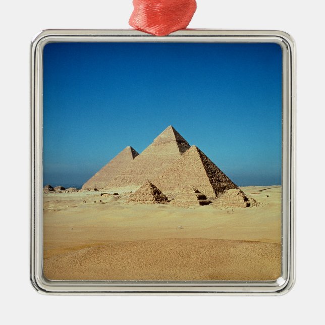 View of the Pyramids Metal Tree Decoration (Front)