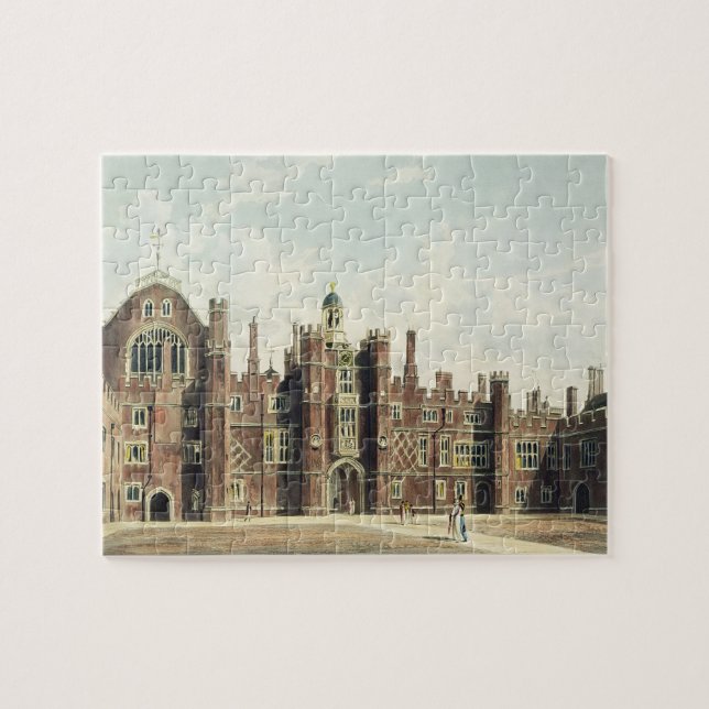 View of the Quadrangle at Hampton Court Palace fro Jigsaw Puzzle (Horizontal)