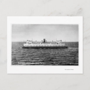 View of the Quinault Ferry Postcard