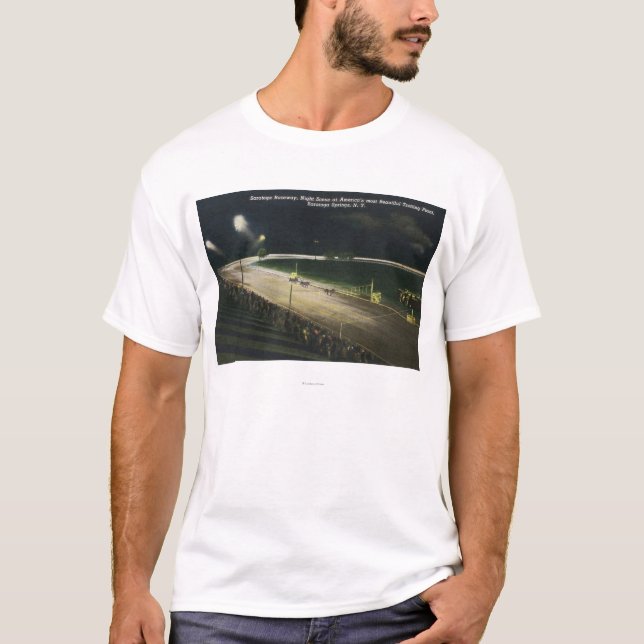 View of the Raceway at Night T-Shirt (Front)