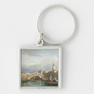 View of the Rialto Bridge in Venice Key Ring