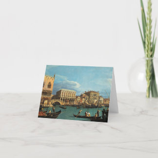 View of the Riva degli Schiavoni Venice Thank You Card