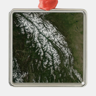 View of the Rocky Mountains Metal Tree Decoration