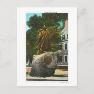 View of the Roger Conant Statue Postcard