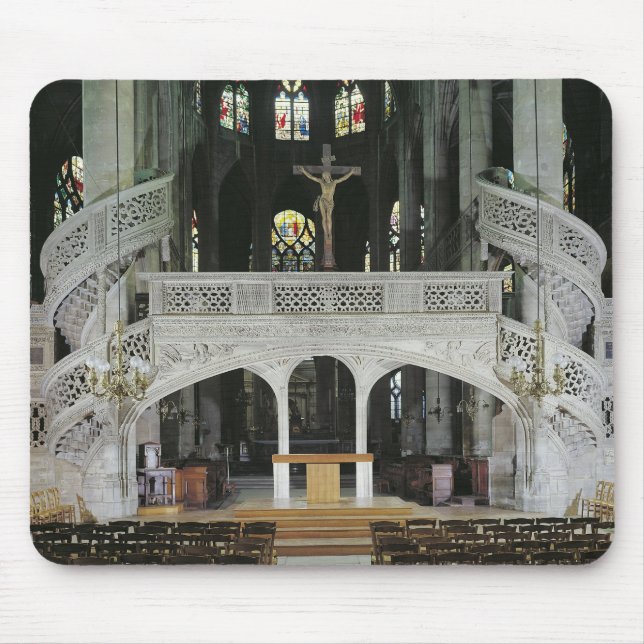 View of the rood-screen, built in 1525-35 mouse mat (Front)