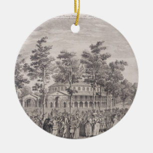 View of the Rotunda, Ranelagh House, at a Ball to Ceramic Tree Decoration