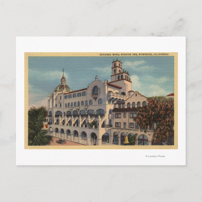 View of the Rotunda Wing at the Mission Inn Postcard (Front)
