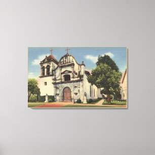 View of the Royal Presidio Chapel Canvas Print